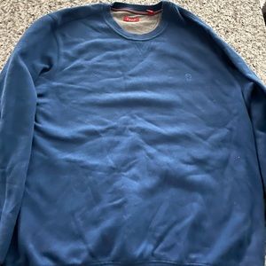 Men Izod Crewneck Sweater Blue Medium